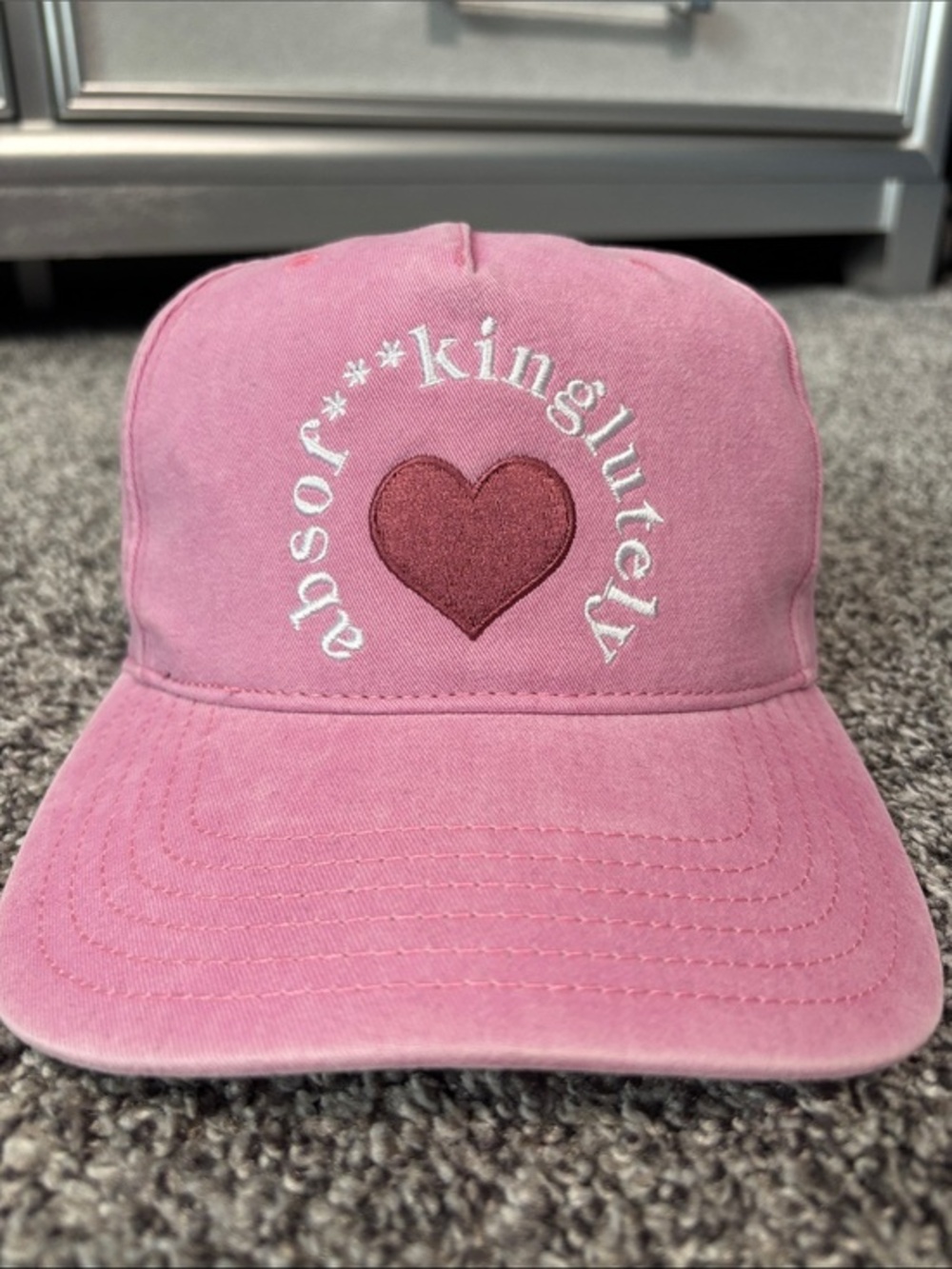 NWOT Sex & The City Absof***kinglutley Snapback Pink Baseball Hat